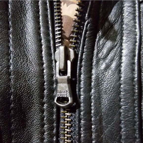 BLACK RIVET Black Leather Jacket - Size XS - Picture 3 of 10